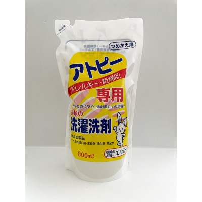 エルミーのアトピー専用洗濯洗剤セット(本体1L×1本・詰替800ml×6袋)