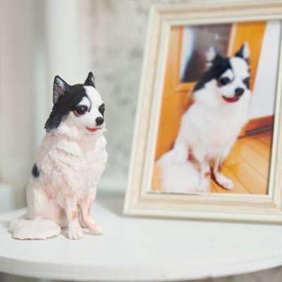 思い出のペット写真から作る3Dフィギュア　長辺13cm