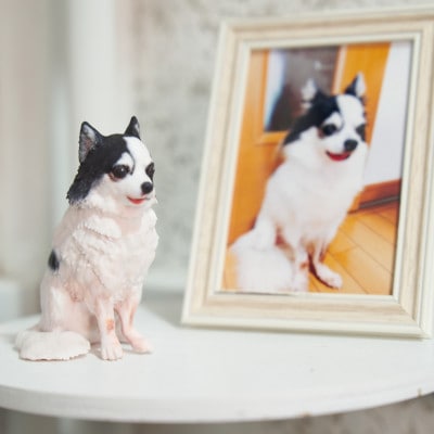 思い出のペット写真から作る3Dフィギュア　長辺15cm