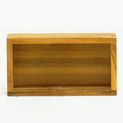 カセットテープボックス 幅27.8cm 奥行き8.8cm 高さ14.9cm チーク無垢材