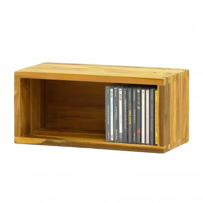 CDボックス M 幅36cm 奥行き16.3cm 高さ16.5cm チーク無垢材