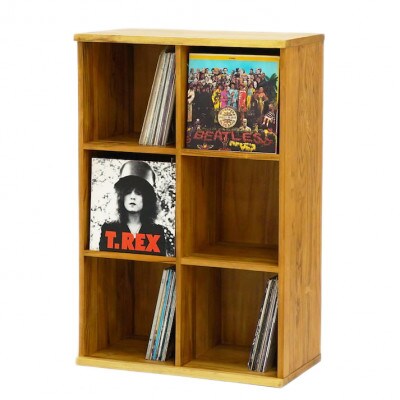レコードラック 390 2×3 幅74.2cm 奥行き39cm 高さ111cm チーク無垢材