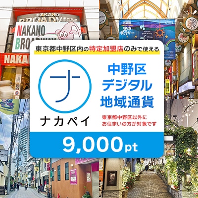 ナカペイふるさと納税ポイント 9,000円分