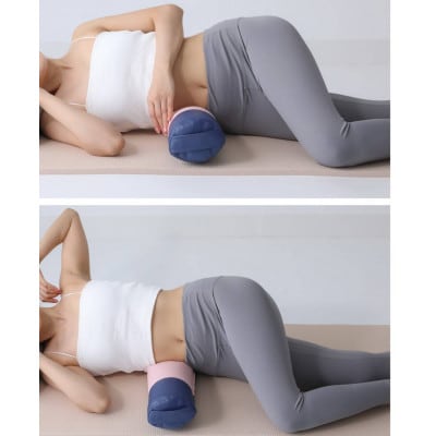 【特許取得/日本製】整体×睡眠×運動で寝返りが整体になる《願えりまくらL(ロング)》ピンクベージュ