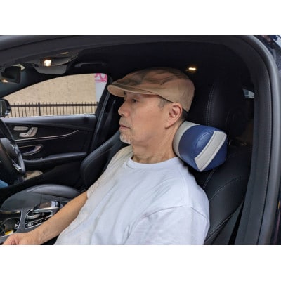 【特許・意匠取得】睡眠×整体で美と健康の願いを叶える《願えりまくらM》グレーネイビー