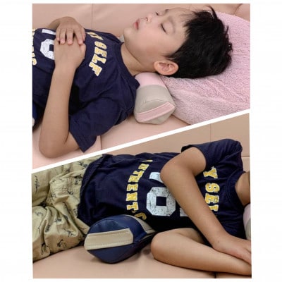 【特許取得/日本製】睡眠×整体でやさしく整う寝返り整体枕《願えりまくらS》グレーネイビー