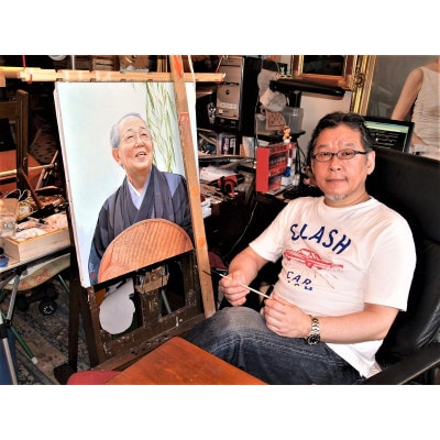 油絵人物肖像画
