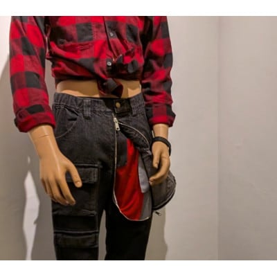 特許申請!GenPacjeanパンツ　Apple L おしっこのファスナーは下から上に開けます!