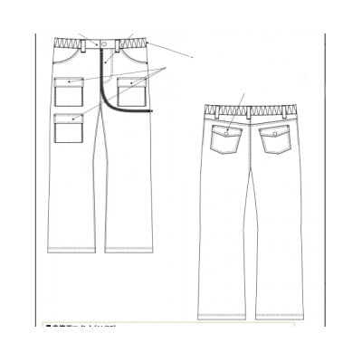 特許申請!GenPacjeanパンツ　Apple L おしっこのファスナーは下から上に開けます!