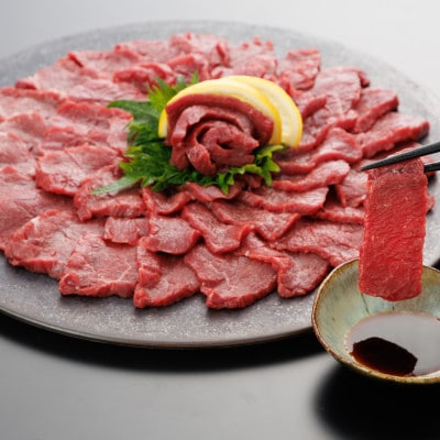 【熊本と畜】桜屋 上赤身馬刺し 500g【専用醤油付き150ml】(錦町)