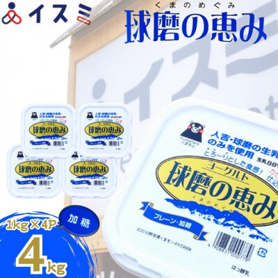 球磨の恵みヨーグルト(1kg入り×4パック)(錦町)