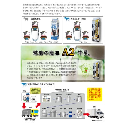 球磨の恵みA2牛乳 1000ml×2本(錦町)