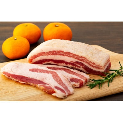 【ギフト用】熨斗付き 愛媛県産豚肉と柑橘を使ったみかん生ベーコン