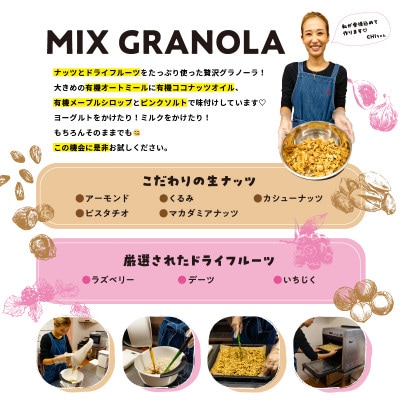 ミックスグラノーラ(白砂糖不使用・グルテンフリー)10個(簡易箱発送)【受注生産】