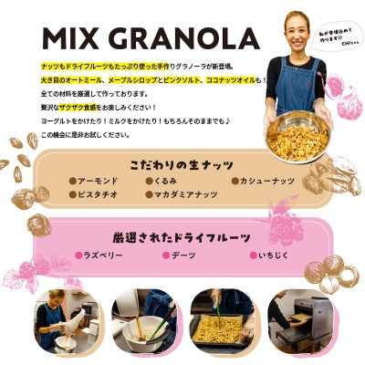 ミックスグラノーラ(白砂糖不使用・グルテンフリー)2個(簡易箱発送)【受注生産】