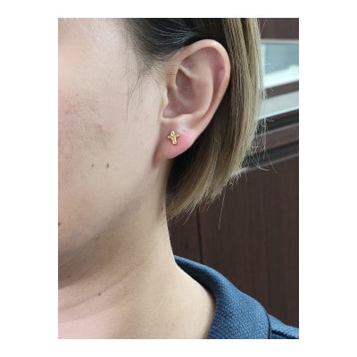 K18　クロス　ピアス