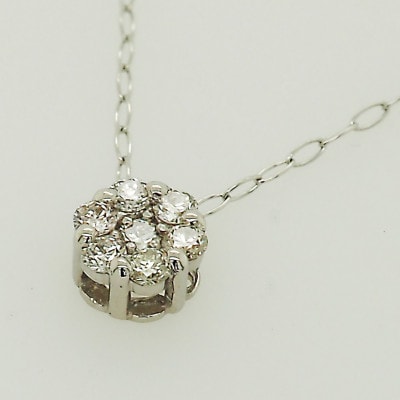 0.1ct ダイヤ ペンダントネックレス インビジブル　PT900