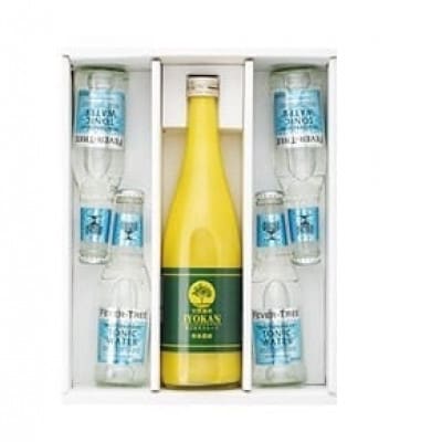 宮内伊予柑皮ごとストレート720ml×1本・トニックウォーター200ml×4本セット