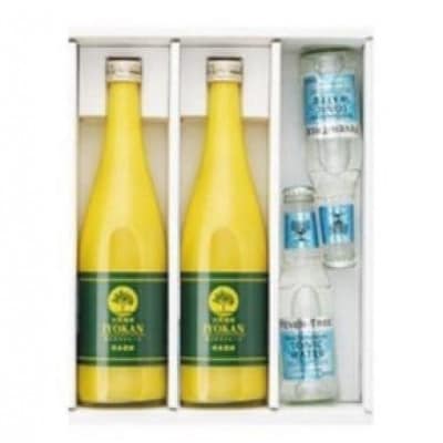 宮内伊予柑皮ごとストレート720ml×2本・トニックウォーター200ml×2本セット