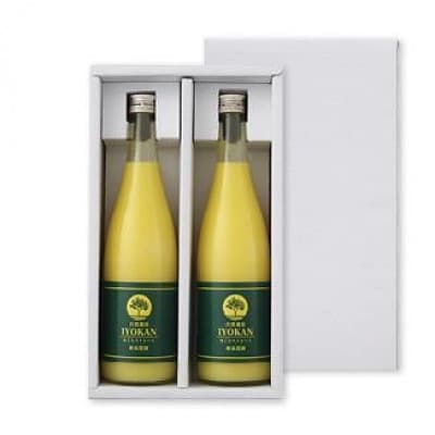 【熨斗付】宮内伊予柑 皮ごとストレート720ml×2本(果汁100%みかんジュース)