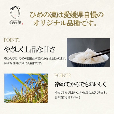 【先行予約】四国遍路発祥地米 愛媛の美味しいお米「 ひめの凜」(5kg)