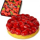 魔法洋菓子店ソルシエの苺のコンポート タルトケーキ 5号 直径16cm 4人～6人分 約530g