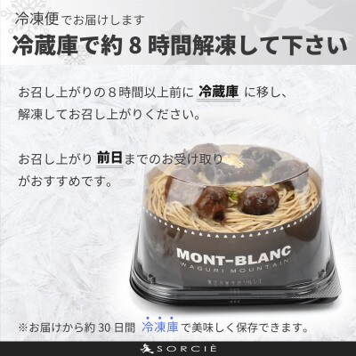 魔法洋菓子店ソルシエの和栗モンブラン ケーキ 5号 直径16cm 5人～7人分 約700g