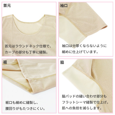 レディース　速乾　夏用インナー　ラウンドネック　2枚セット　22SS0003W　ブラック　XSサイズ