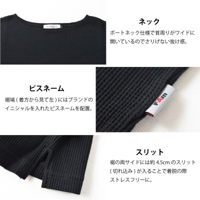 メンズ　ワッフル生地　ビッグシルエット半袖TシャツFL23SS-014M　チャコールグレーLサイズ