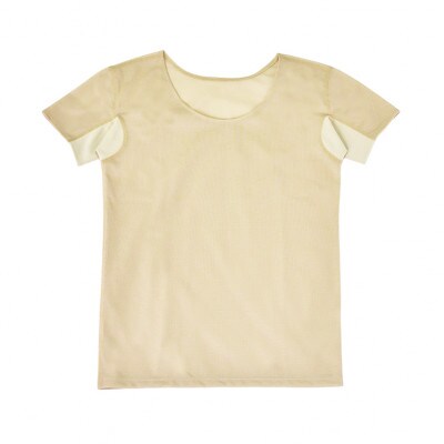 レディース　速乾　夏用インナー　ラウンドネック　2枚セット　22SS0003W　ベージュ　XSサイズ