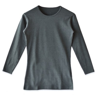 メンズ　長袖　丸首あったかインナー　2枚組　21FW-0004　グレー　XLサイズ