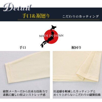 メンズ　長袖　Vネック秋冬肌着　2枚　21FW-0005　ホワイト　L　YOSHIDA SHIRTS