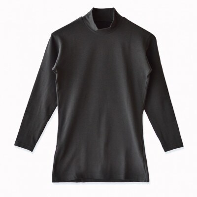 メンズ　長袖　ハイネックあったかインナー　2枚組　21FW-0007　ブラック　Lサイズ