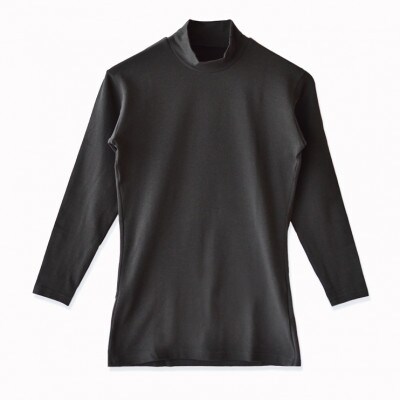メンズ　長袖　ハイネックあったかインナー　2枚組　21FW-0007　ブラック　2XLサイズ