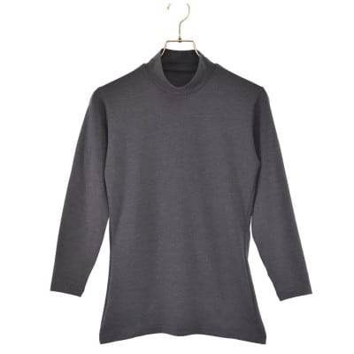 レディース　長袖　ハイネックあったかインナー　2枚組　21FW-0007W　グレー　Mサイズ