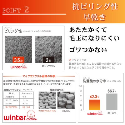 メンズ　あったかインナータイツ　2枚組　22FWCK-03P　オフホワイト　Lサイズ