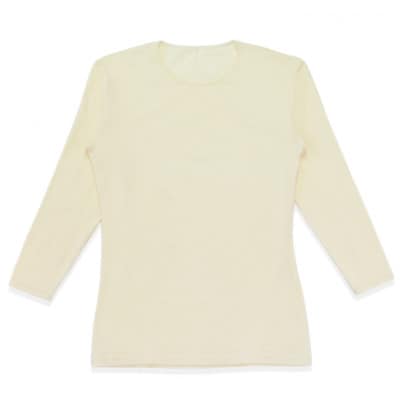 メンズ　長袖　丸首あったかインナー　2枚組　WCPM-01　オフホワイト　Mサイズ