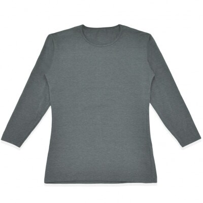 メンズ　長袖　丸首あったかインナー　2枚組　WCPM-01　グレー　Mサイズ