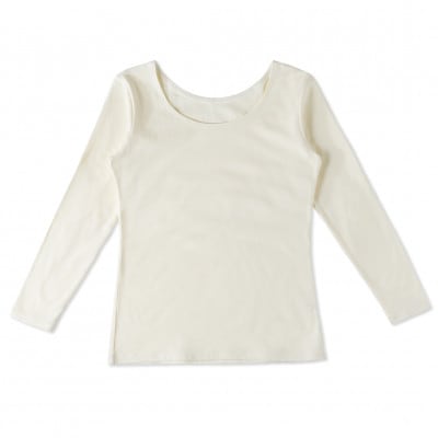 レディース　長袖　丸首あったかインナー　2枚組　WCPM-03W　オフホワイト　Mサイズ