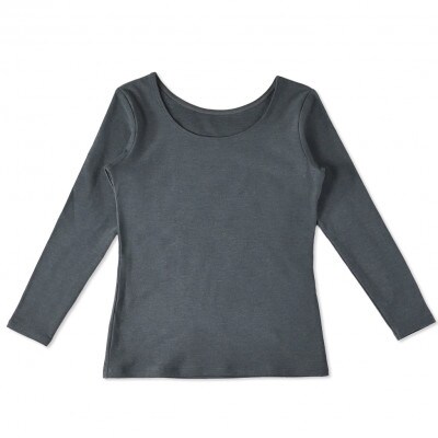 レディース　長袖　丸首あったかインナー　2枚組　WCPM-03W　グレー　XLサイズ