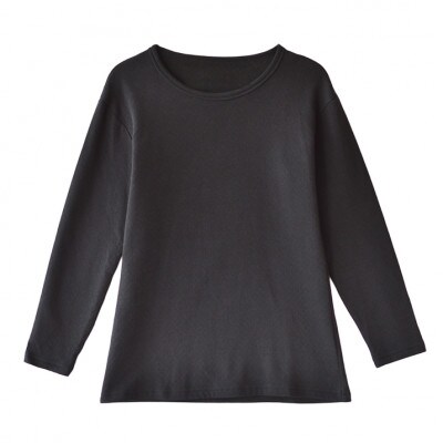 メンズ　暖か肌着　接結生地　裏起毛　SKWC-01　黒　XLサイズ 　YOSHIDA SHIRTS