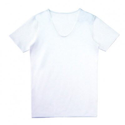 メンズ　速乾　V首夏用肌着　2枚組　22SS0001　白　2XLサイズ　YOSHIDA SHIRTS
