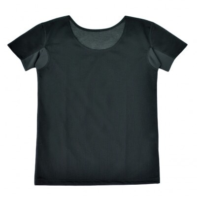 レディース　夏用肌着　丸首　2枚組　22SS0003W　黒　XLサイズ　YOSHIDA SHIRTS