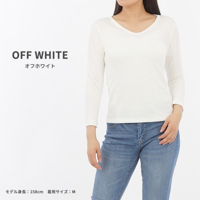 レディース　暖かインナー　接結生地　裏起毛　SKWC-04W　ホワイト　Lサイズ