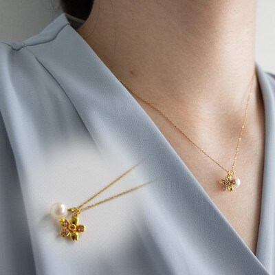 さくらひめパールネックレス/ゴールド