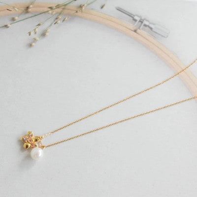 さくらひめパールネックレス/ゴールド