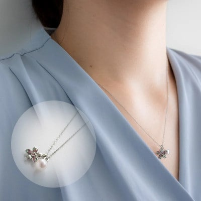 さくらひめパールネックレス/シルバー