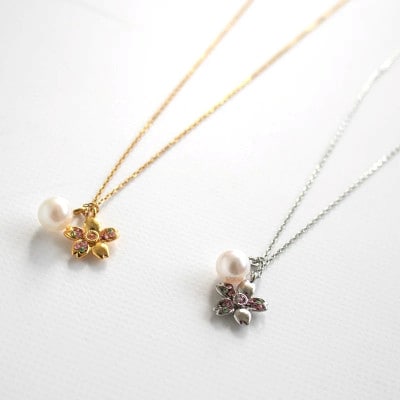 さくらひめパールネックレス/シルバー