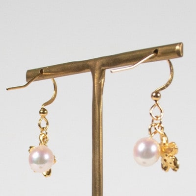 さくらひめパールピアス/ゴールド