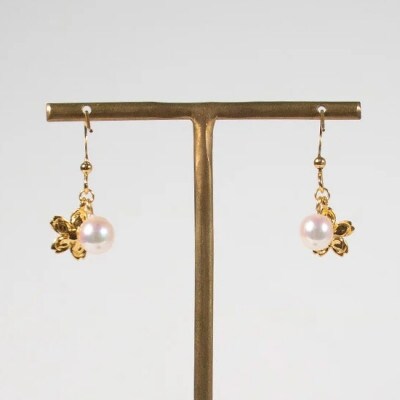 さくらひめパールピアス/ゴールド